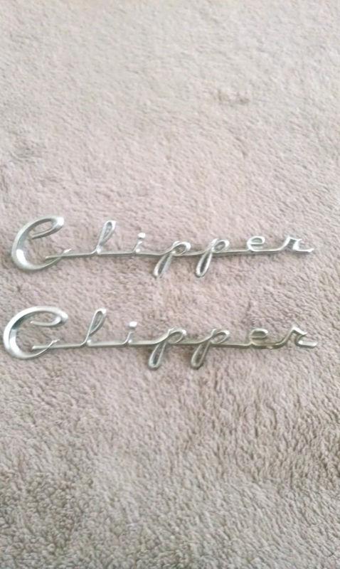 Packard clipper oem fender emblems