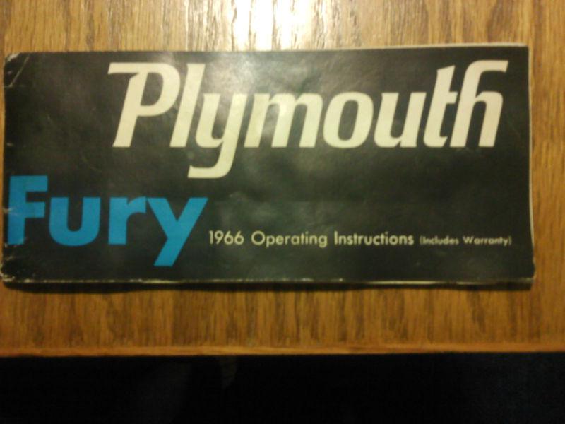 Plymouth Fury 1966 Operating Manual, US $15.00, image 2
