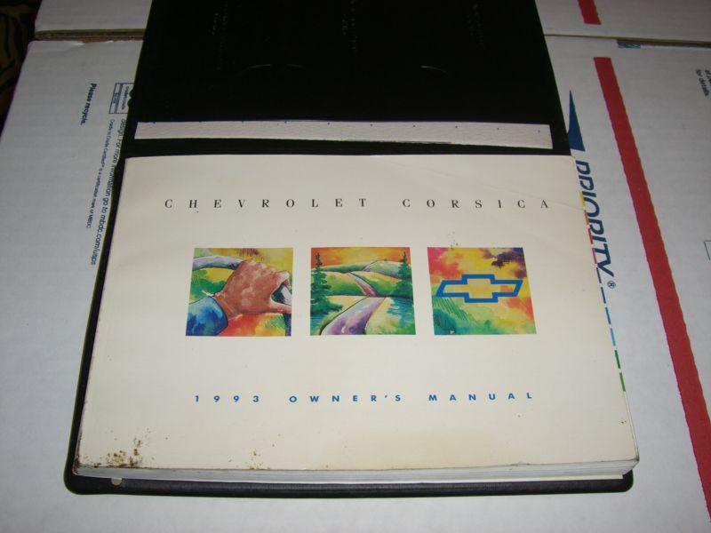 1993 chevrolet corsica owners manual, oem