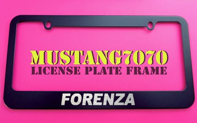 1 brand new suzuki forenza black metal license plate frame + screw caps
