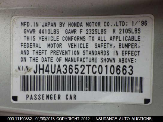 95 96 97 98 ACURA TL L. TAIL LIGHT, US $20.00, image 9