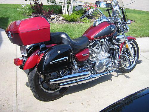 Candy red dmy trunk for harley honda yamaha suzuki xl