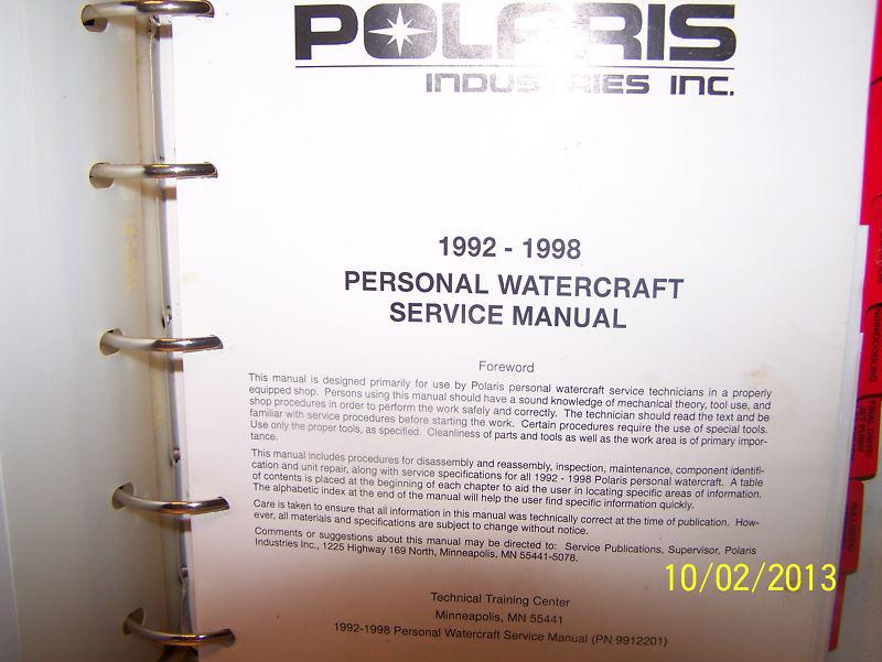 1992-1996 ALL Polaris Jet Ski Service Shop Repair Manual, US $50.00, image 2