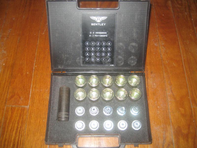 Sell BENTLEY LUG NUT WHEEL LOCKS KEYS ASSORTMENT. SET OF 20 , WT10093
