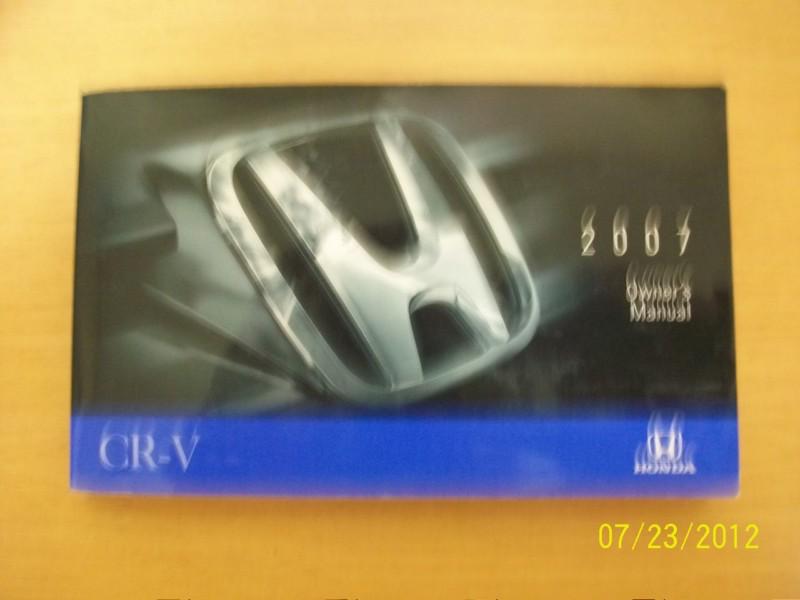 2007   honda cr-v    owners manual 