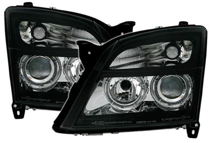 Vauxhall vectra c 02-05 angel eye black projector headlights