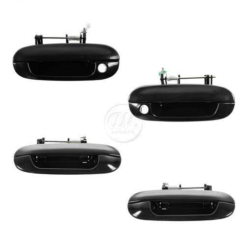 Door handle exterior outside lh rh front rear ptm set of 4 for 02-09 trailblazer
