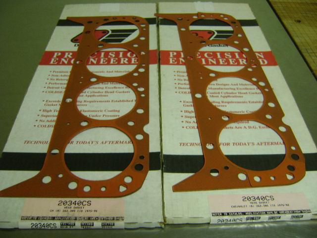 Pair of 262 305 cid chevy sbc head gaskets - detroit 20340cs