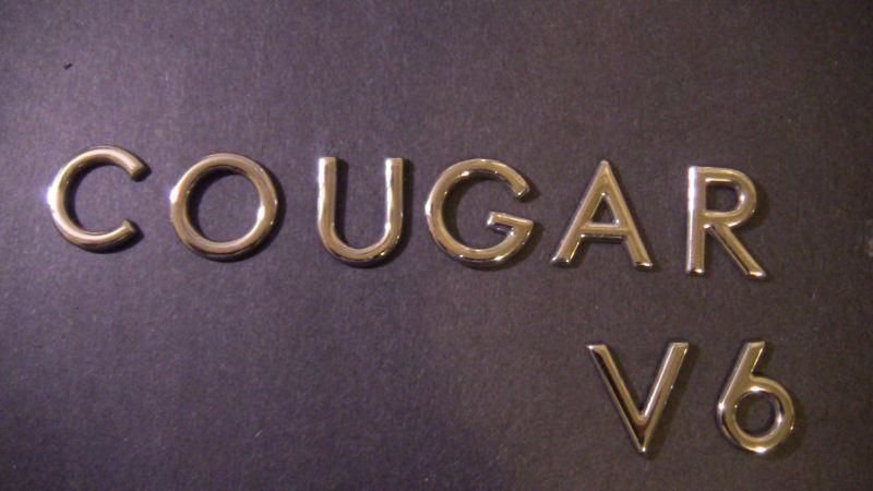 99-02 mercury cougar v6 trunk emblems 99-02 decal logo