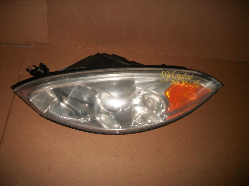01 02 mercury cougar lh driver side headlight assembly no cracks 