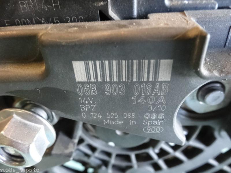 MK6 VW GTI GLI ALTERNATOR GENERATOR 14V 140AMP FACTORY OEM GOOD CONDITIION #4, US $120.00, image 5