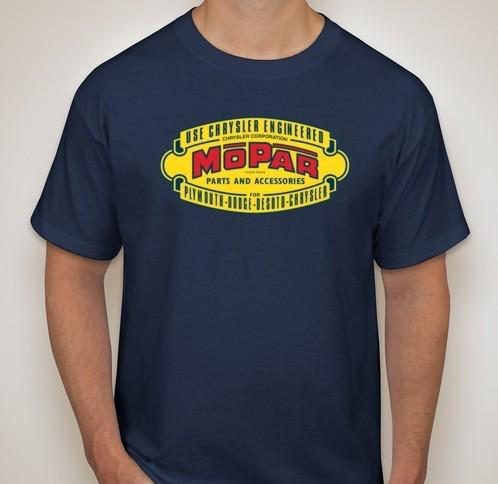 1930's - 1940's mopar logo tee for any chrysler, dodge, plymouth, desoto fan!