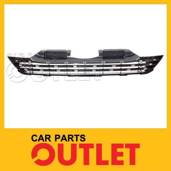 2007-2009 honda crv front bumper lower grille ho1036102 new mat black bar insert