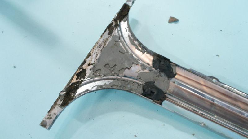 1968 CHEVY CORVETTE CHEVROLET L79 STINGRAY 327 C3 center t top stainless trim, US $65.00, image 6