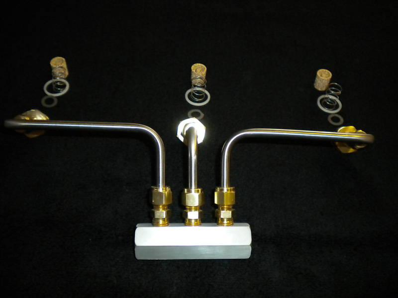 CHEVY 348 TRI-POWER 3X2 COMPLETE FUEL LINE KIT FOR SIDE INLET 2G ROCHESTER CARBS, US $105.00, image 4