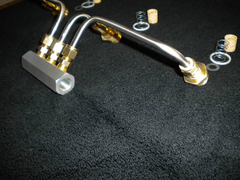 CHEVY 348 TRI-POWER 3X2 COMPLETE FUEL LINE KIT FOR SIDE INLET 2G ROCHESTER CARBS, US $105.00, image 6