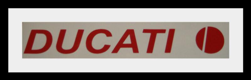 Red ducati logo vinyl decal sticker graphic