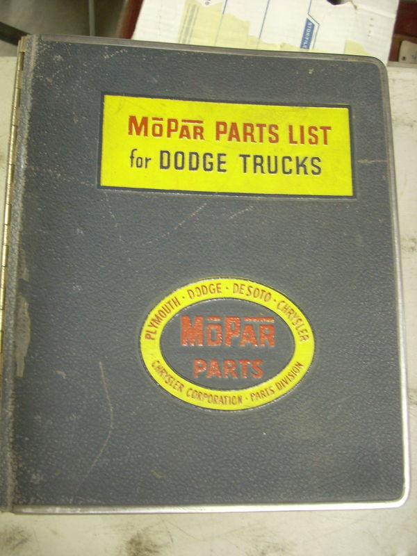Sell 1955 55 Dodge Truck C Series Mopar Dealer Parts Book Manual