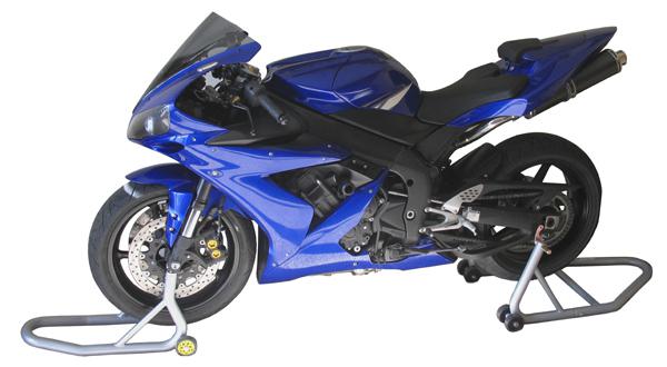 BikeTek Aluminum Silver Rear Stand w/ Aluminum Slider Spools Honda RS125 95 & Up, US $94.89, image 4