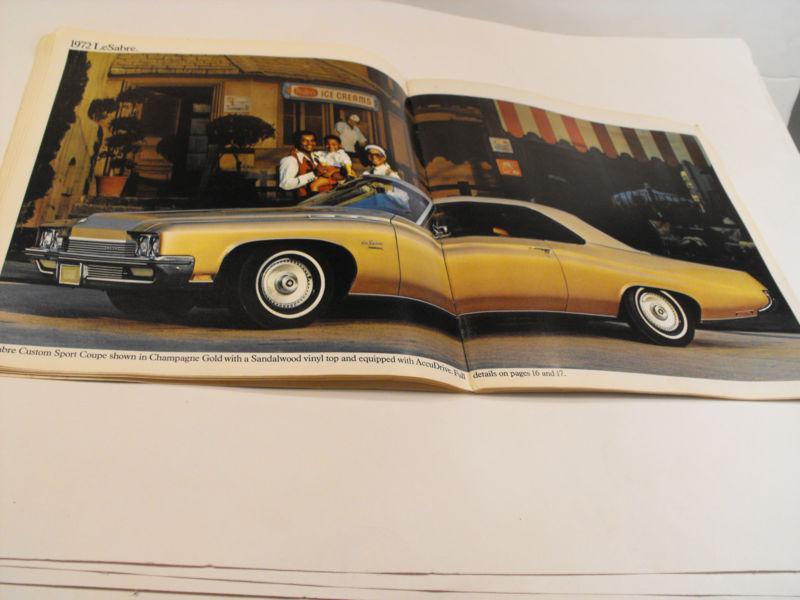 Sell 1972 Buick 50page Sales Brochure Catalog LeSabre Riviera