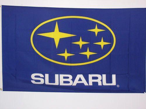 Subaru rally flag 3' x 5' banner jx*
