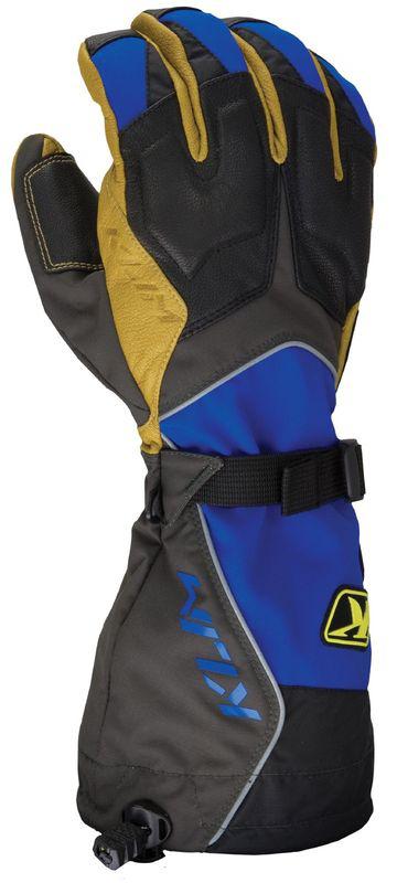 2013 klim men's summit snowmobile gore tex glove blue xs