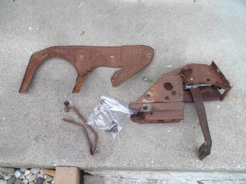 1972 mercury montego gt power brake complete bracket set assembly pedal boot