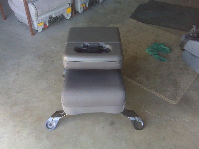 1999-2009 ford f250 f350 excursion gray cloth jump seat