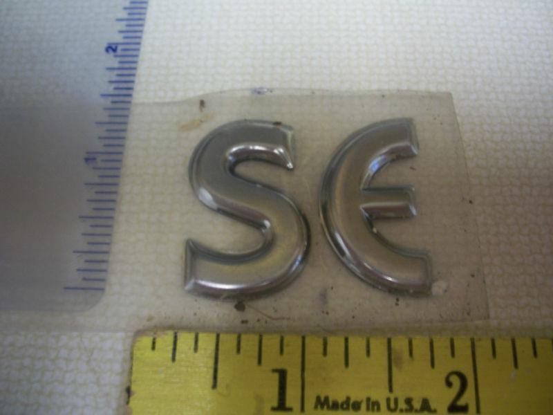 Se emblem script logo chrome badge oem used original genuine