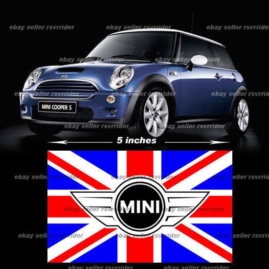 Union jack british flag decal sticker for mini cooper