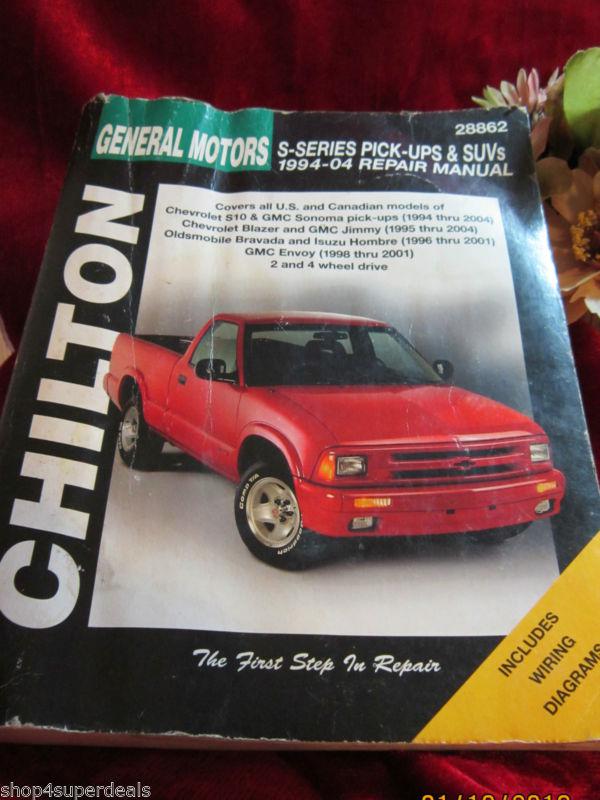 Chilton general motors 1994-2004 s-series pick-ups & suvs repair manual euc