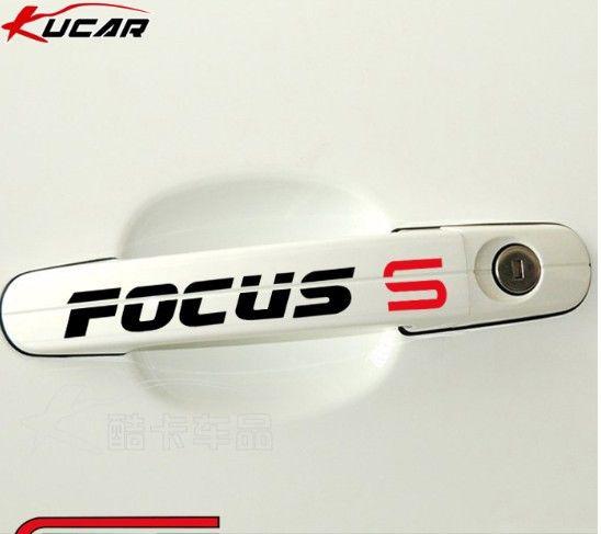 4x ford focus car door handle sticker car sticker car handle decals sticker
