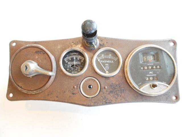1921 - 1925 maxwell speedometer oil amp light ignition switch gauge cluster