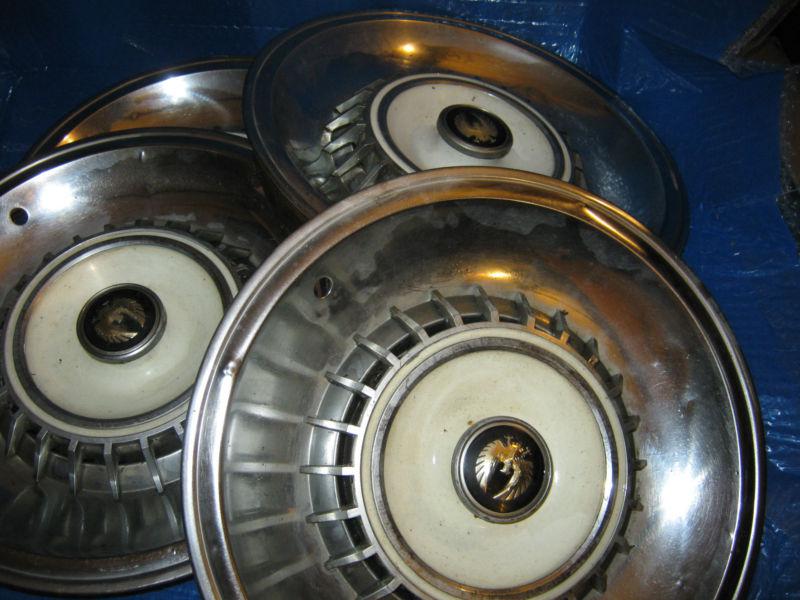  1964 ? chrysler imperial crown lebaron coupe set of four hub caps hubcap set