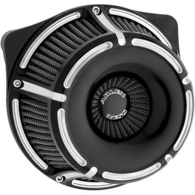 Ness inverted slot track black contrast cut air cleaner harley sportster 88-13