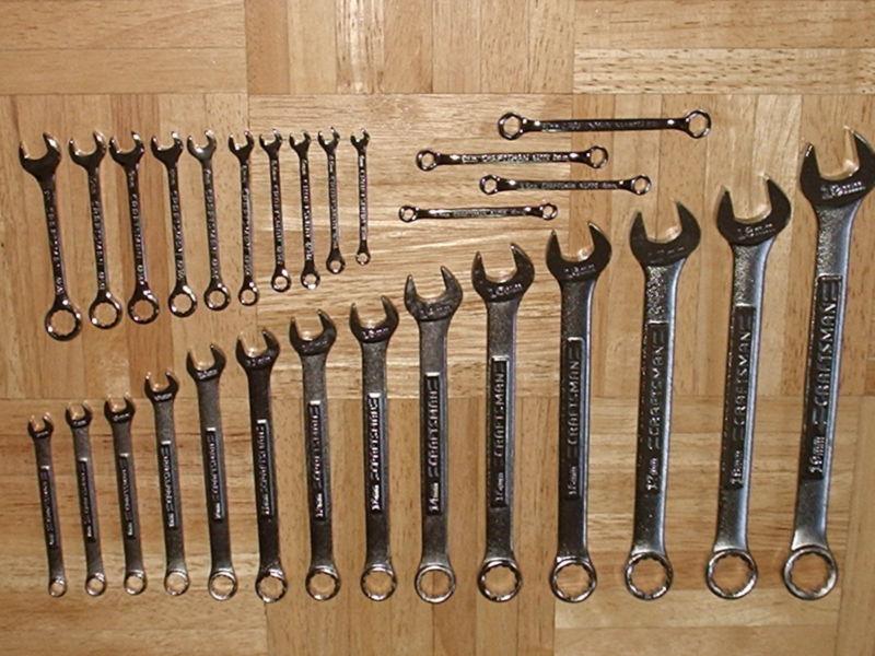 New lot craftsman 28pc mm/metric combination wrench set 12pt usa