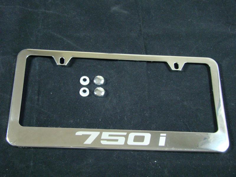 Bmw  750i license plate frame stainless steel chrome