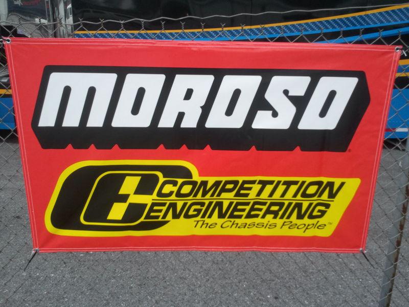 Moroso race banner used in nhra and nascar
