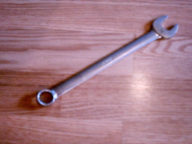 Snap on tools 5/8" combination open box end wrench 12 point oex20 old script.