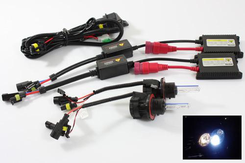 H13/9008 jdm headlight bi-xenon dual beam 8000k crystal blue slim ballasts hid