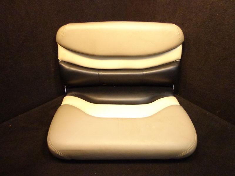 Black/ beige 25 inches wide folding seat pontoon,bass boat #3 