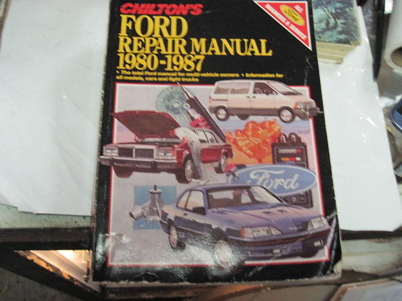 1987 ed chiltons ford repair manual 1980-1987