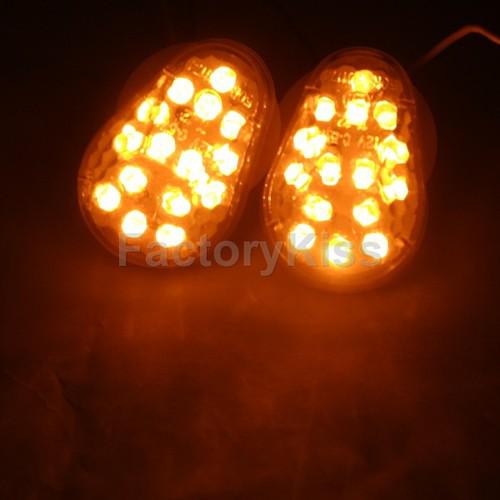 New led motorcycle turn signal light for kawasaki zx 6r 7r 9r 12r #06