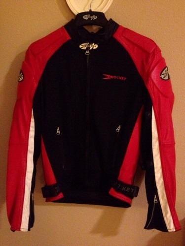 Pre-owned joe rocket (reactor) leather and mesh motorcycle jacket