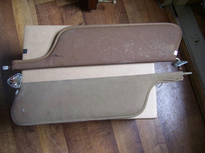 OEM Nice Used 1971 1972 1973 Mustang Coupe Tan Sun Visors Mach 1 Grande Boss, US $19.00, image 2