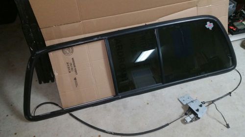 2003-2007 ford f250 f350 oem rear powered sliding window glass