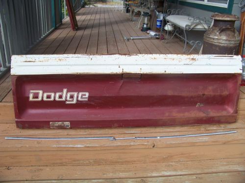 Dodge truck tailgate oem tail gate bench decor 1960 s 1970 s 1980 s