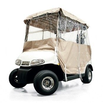 Universal golf cart enclosure, 4 sided vinyl white