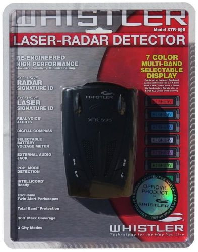 Whistler xtr-695 brand new hi-end radar/laser detector - total band protection