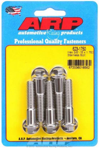 Arp universal bolt 3/8-16 in thread 1.750 in long stainless 5 pc p/n 623-1750